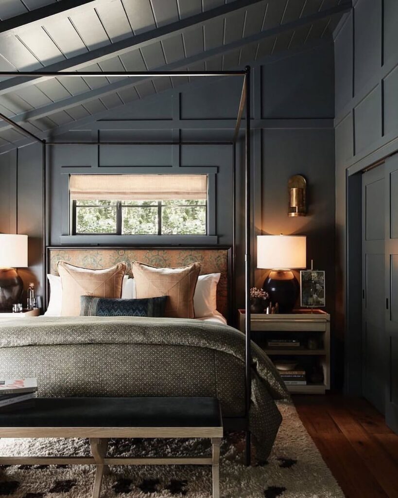 Dark Trim in the Bedroom