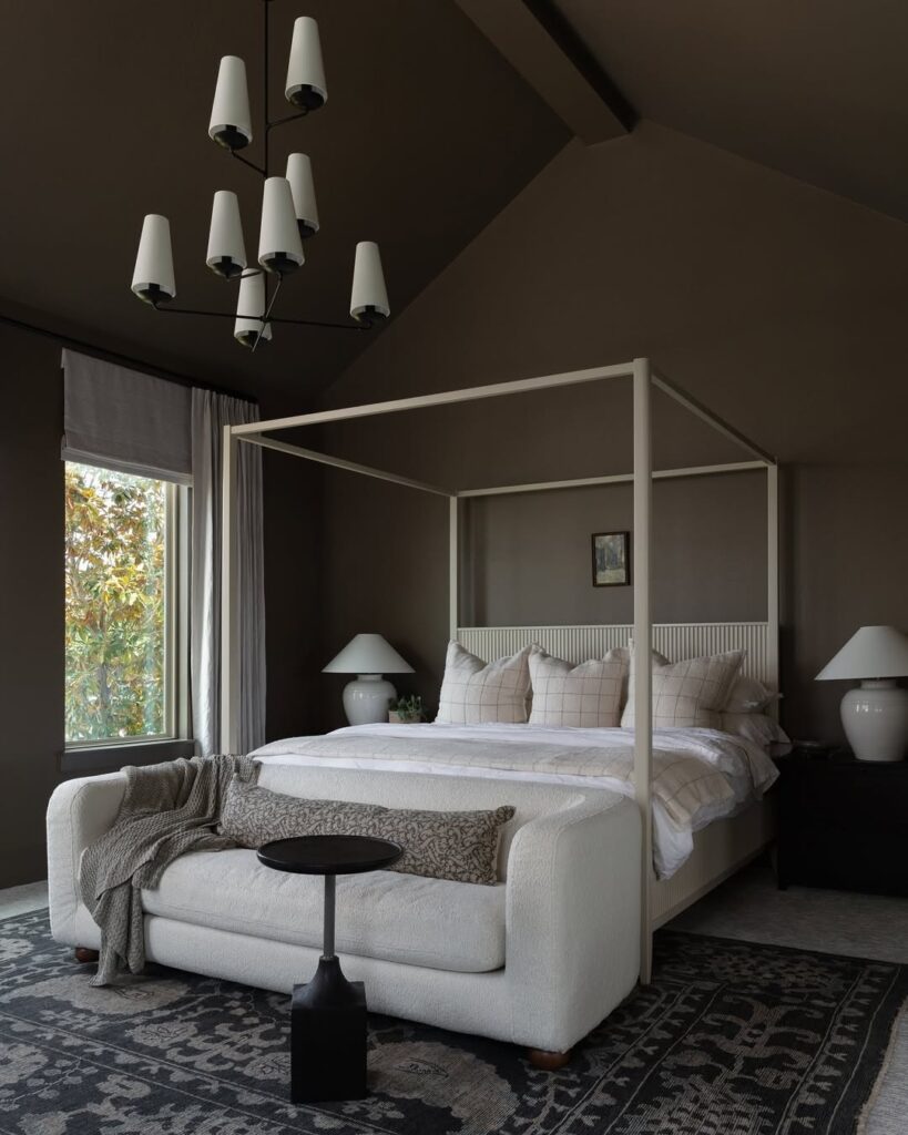 Deep Chocolate Brown Bedroom Walls