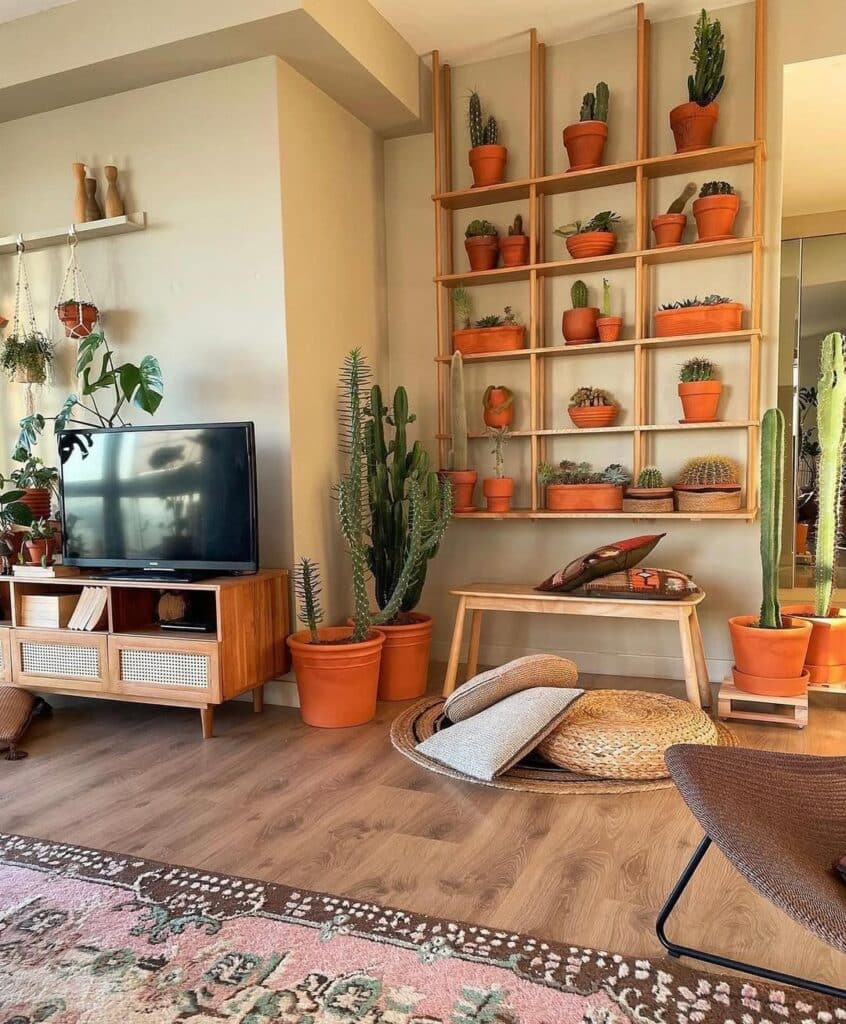 Desert Green Planter Wall