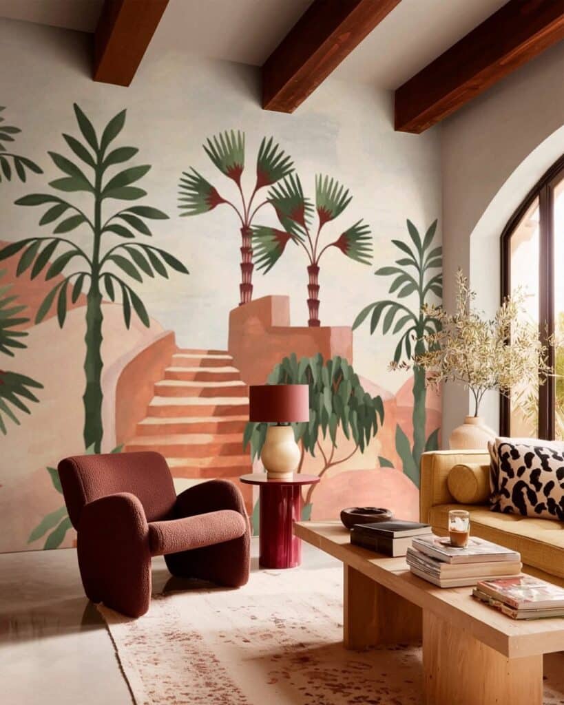 Earthy Desert Mural