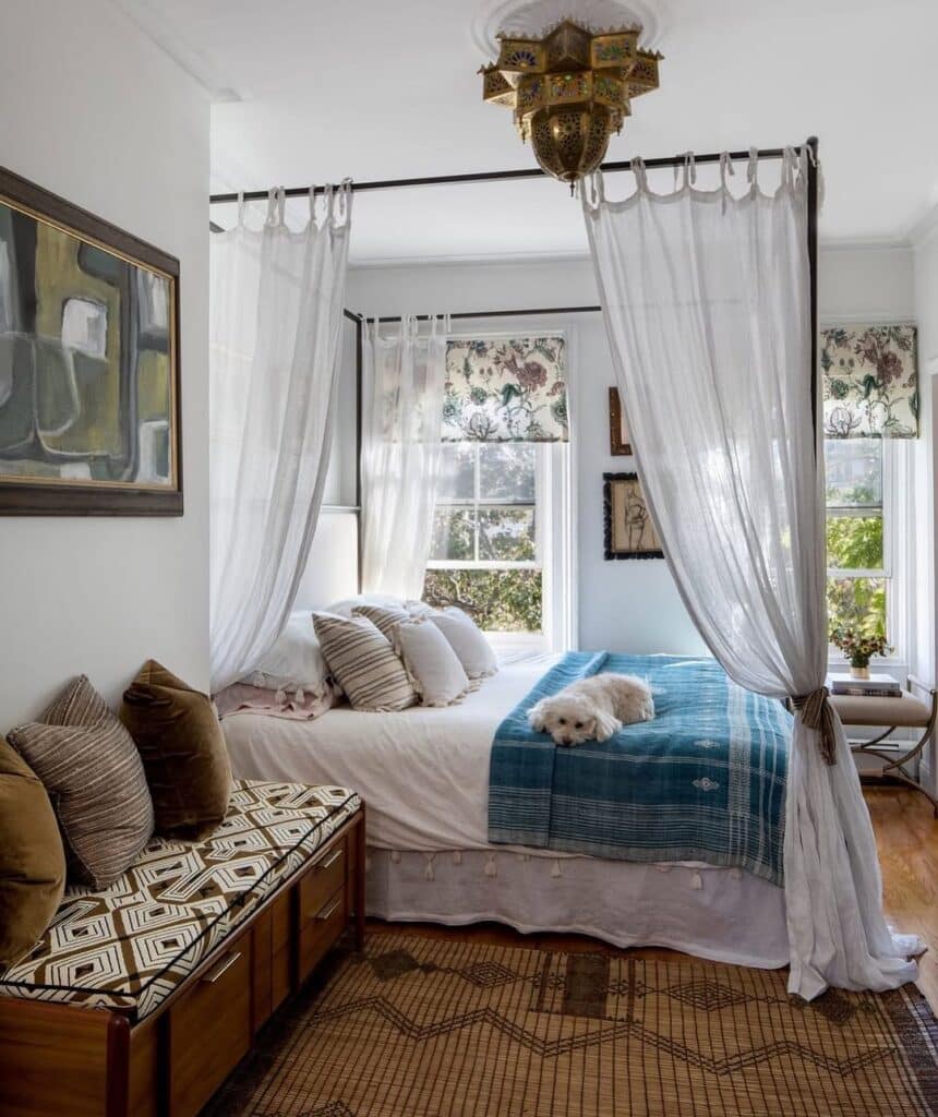 Eclectic Canopy Bed