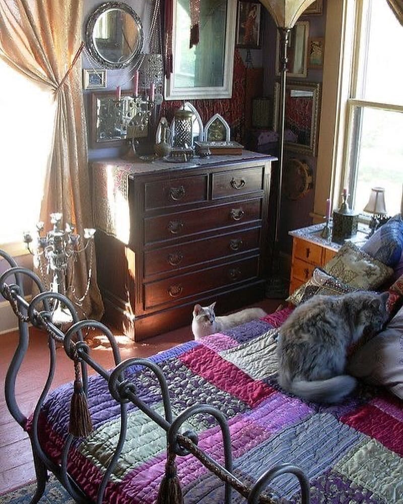 Eclectic Gothic Patchwork Quilt