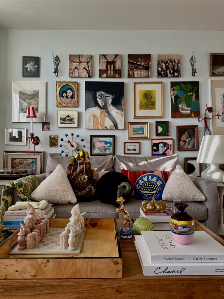 Eclectic Retro Gallery Arrangement