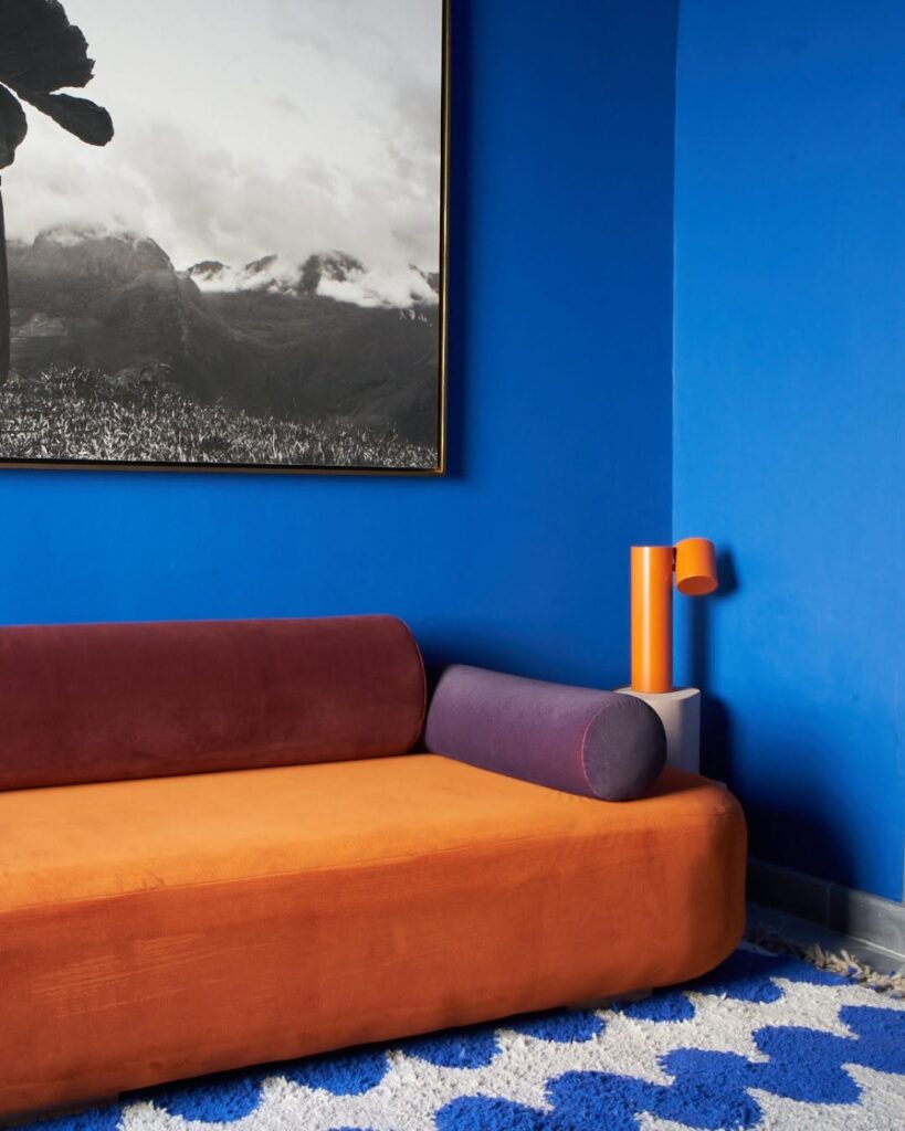 Electric Blue Wall