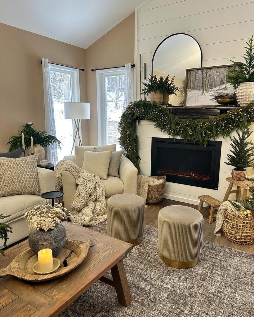 Evergreen Lodge Living in Winter Cabin Style