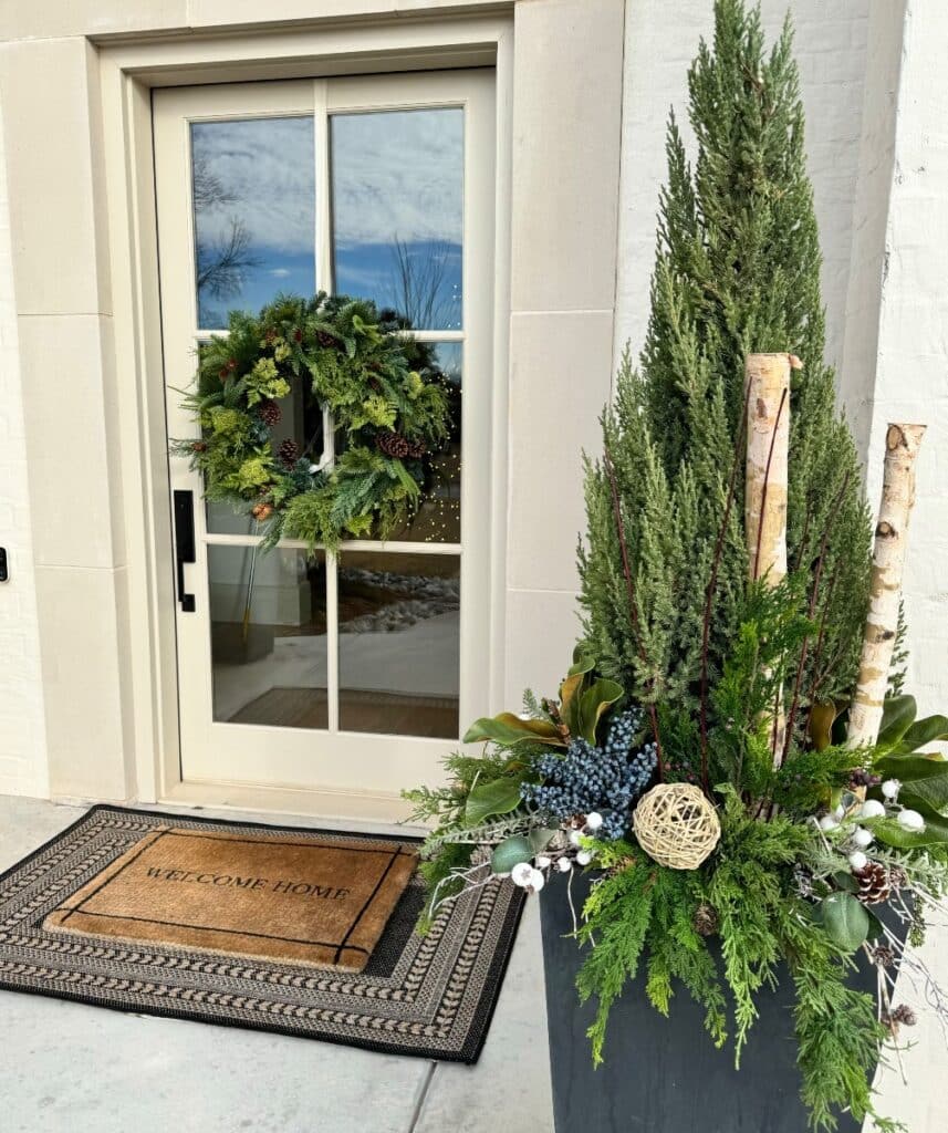 Evergreen Porch Corner