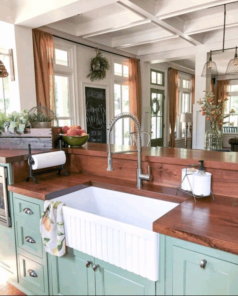 Farmhouse Butcher Block Countertops