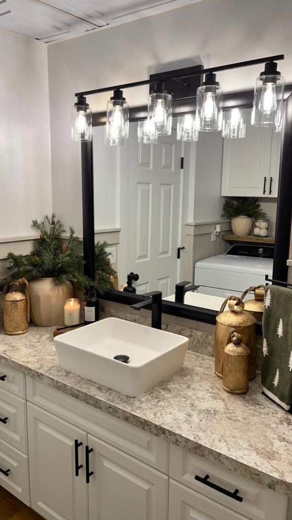Farmhouse Vanity in Matte Black