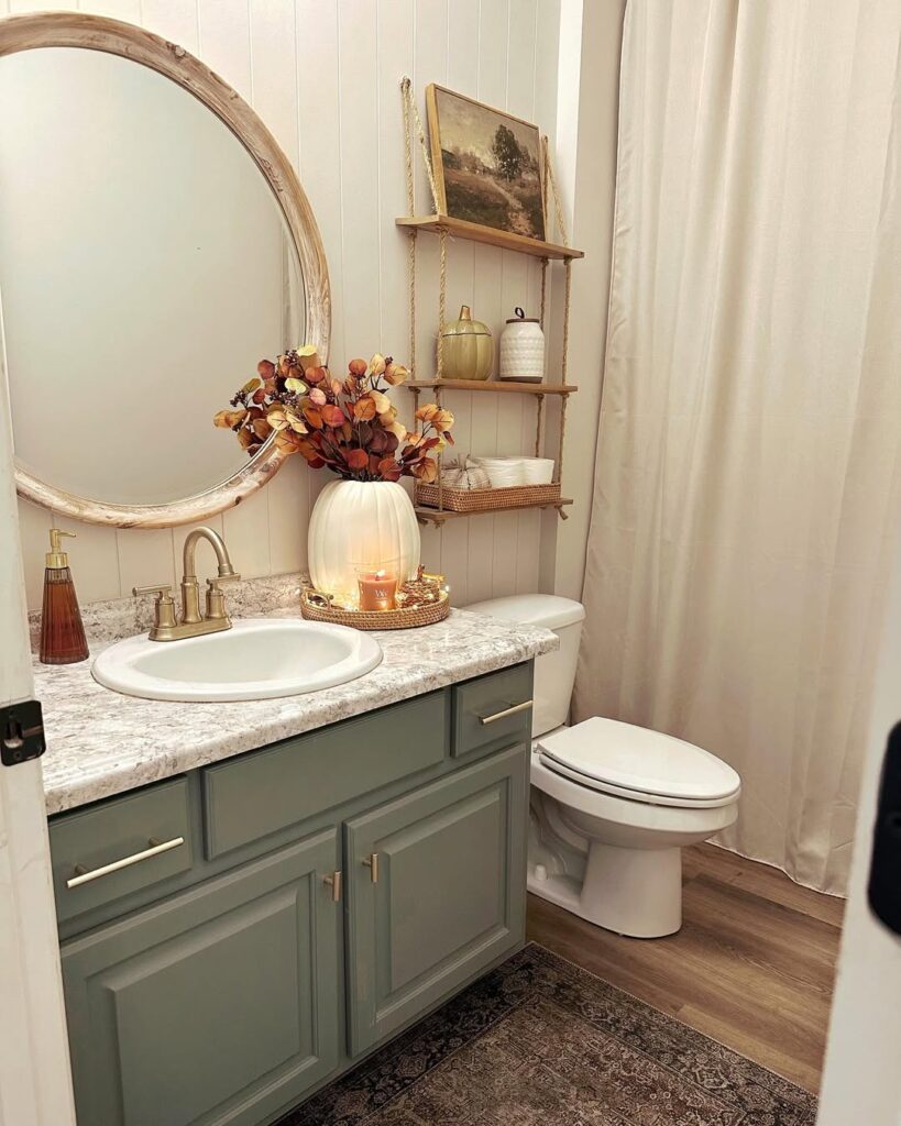 Farmhouse Vanity in Sage Green