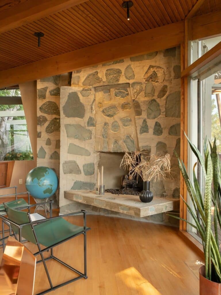 Floating Stone Hearths and Organic Walls
