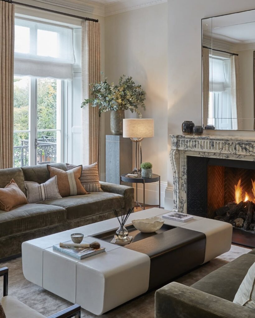 Formal Parisian Fireplace Salon