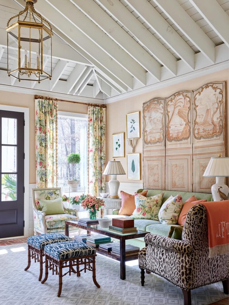 French Country Floral Panel Salon