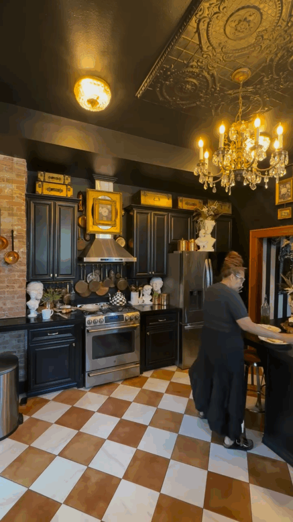 Gilded Noir Gothic Kitchen