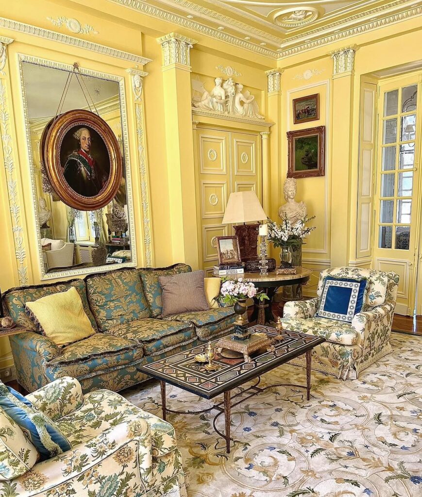 Gilded Yellow Salon