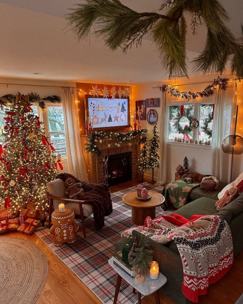 Gingerbread Cabin Christmas Decor