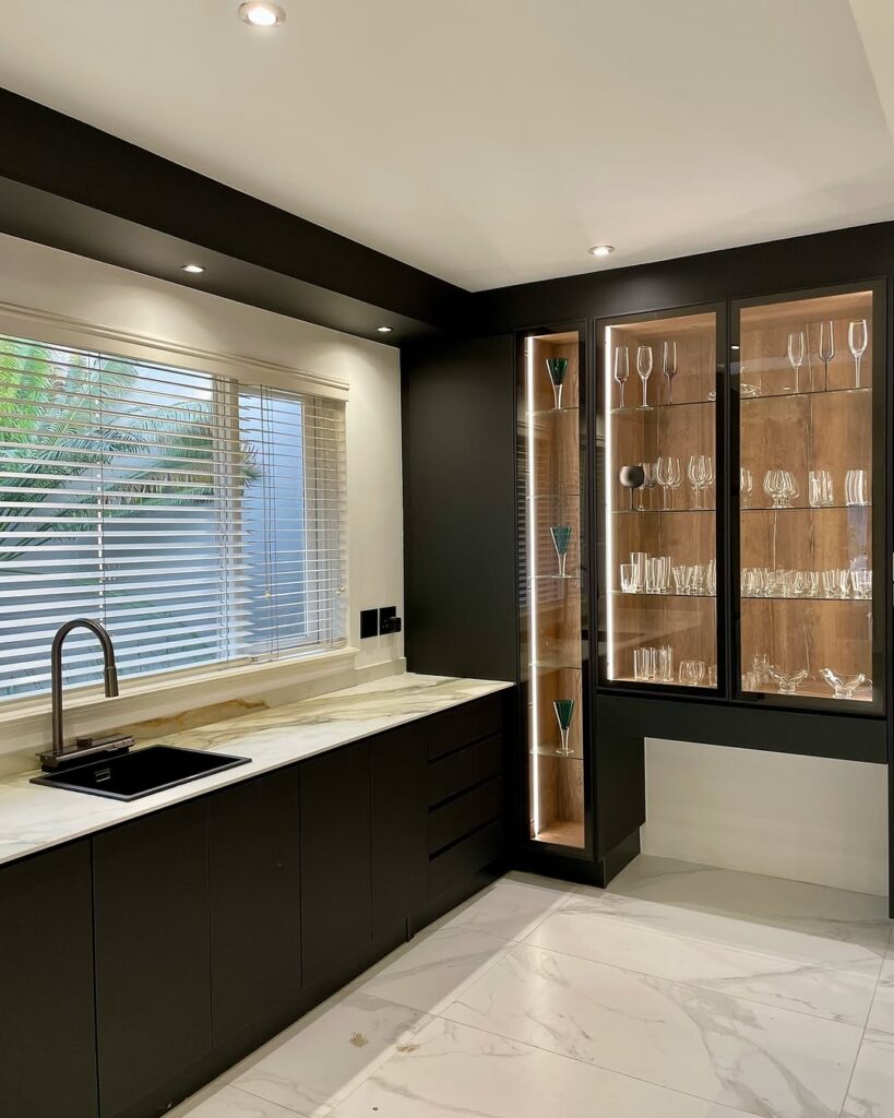 Glass Kitchen Cabinetry