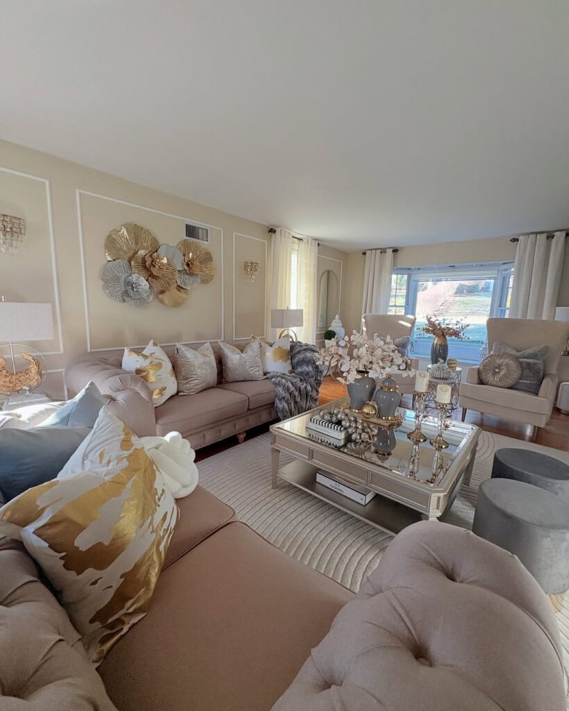 Golden Frost Living Room