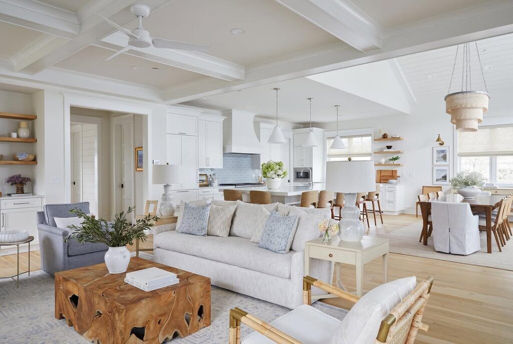 Harbor Inspired White Great Room