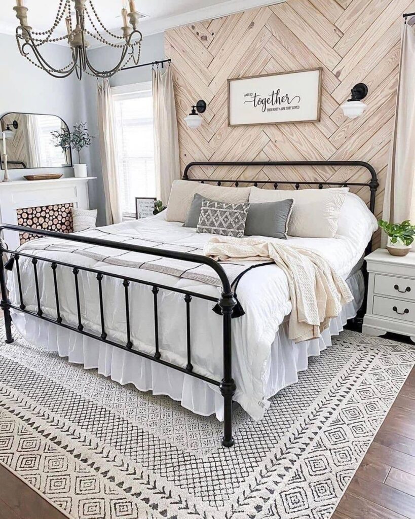 Herringbone Pine Quote Accent