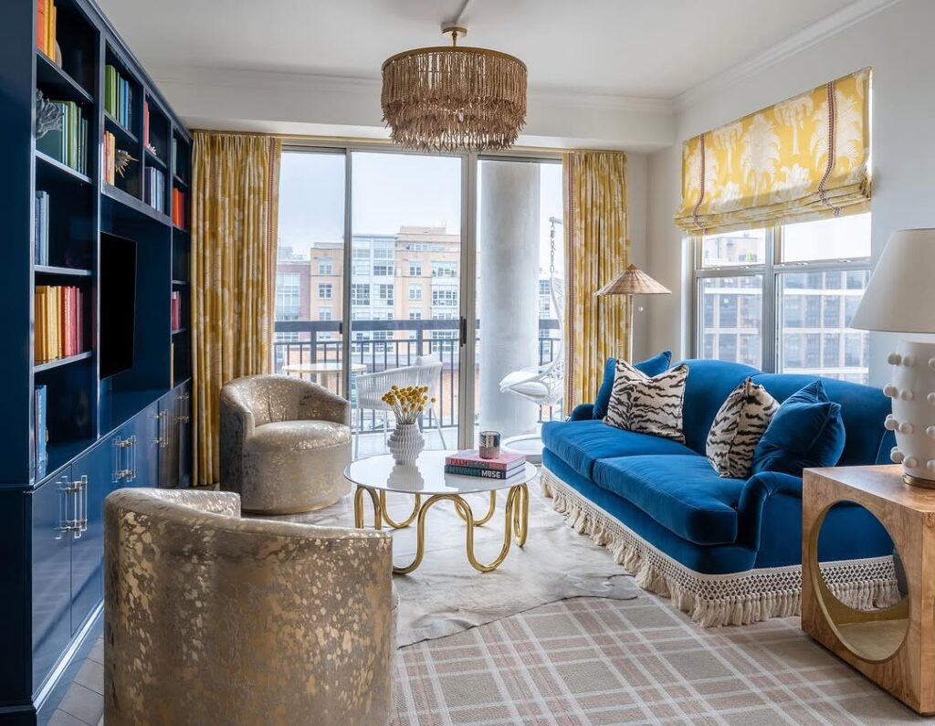 Jewel Tone Retro Glam Lounge