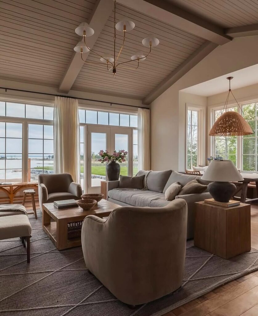 Lakefront Soft Neutral Living Room