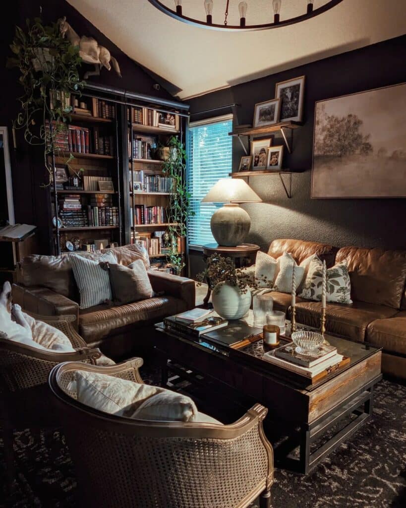 Leatherbound Library Room