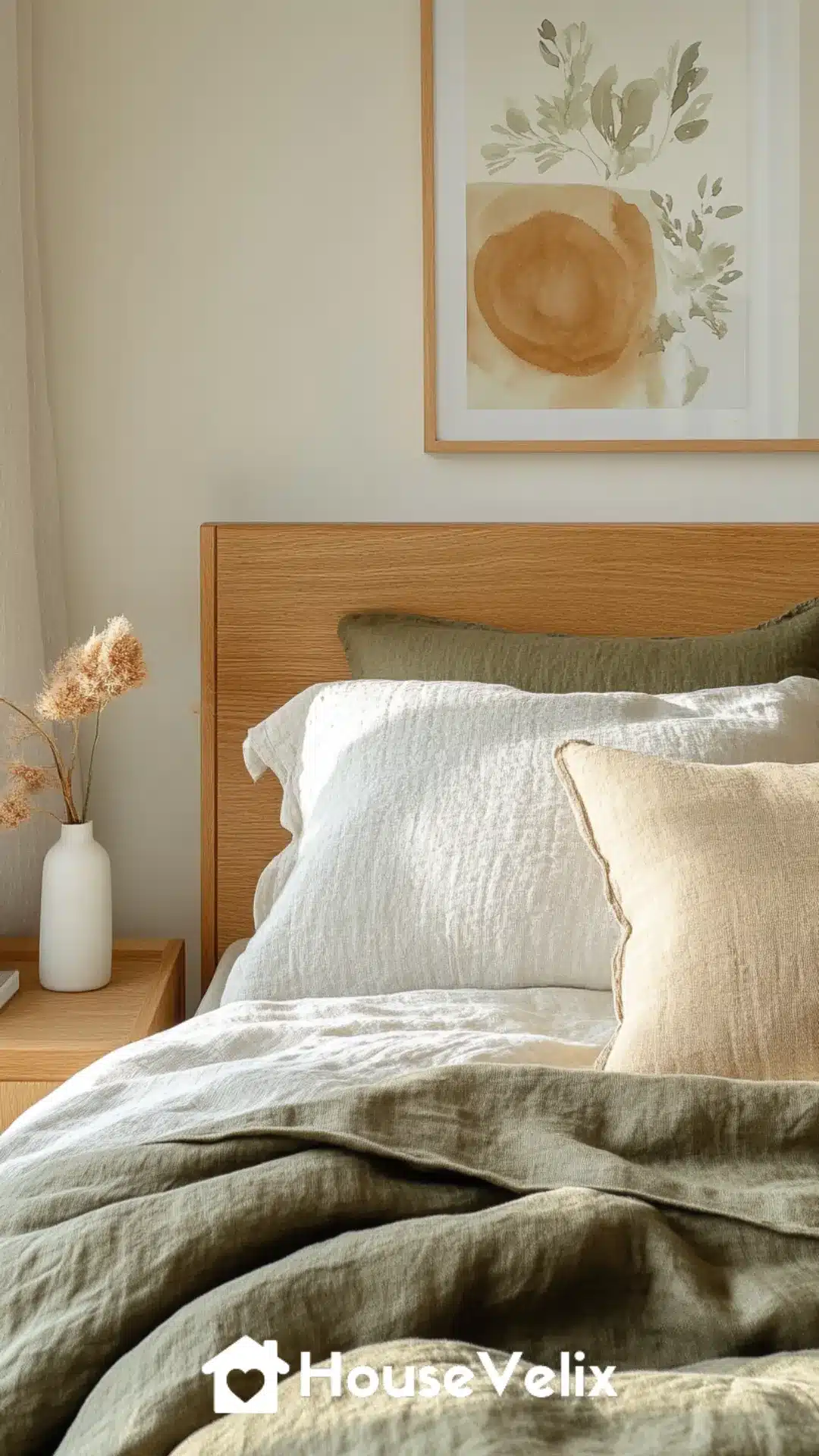 Linen Duvet Set in Soft Sand or Sage Green
