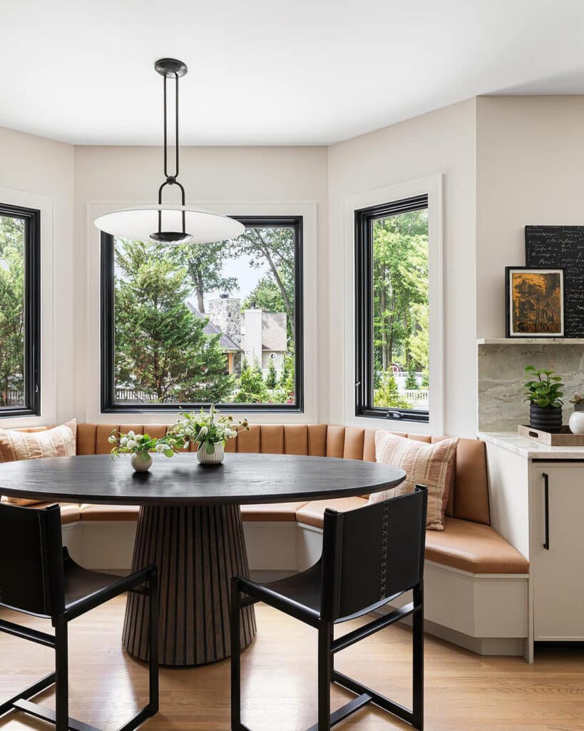 Modern Corner Banquette Nook