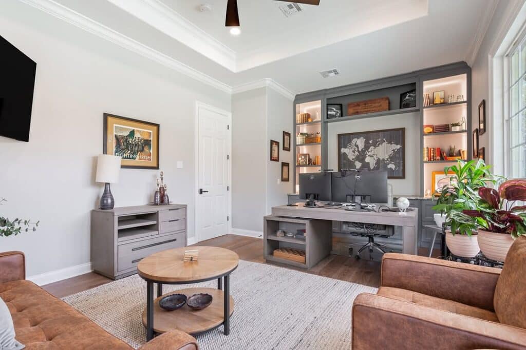 Modern Rustic Workspace Comfort