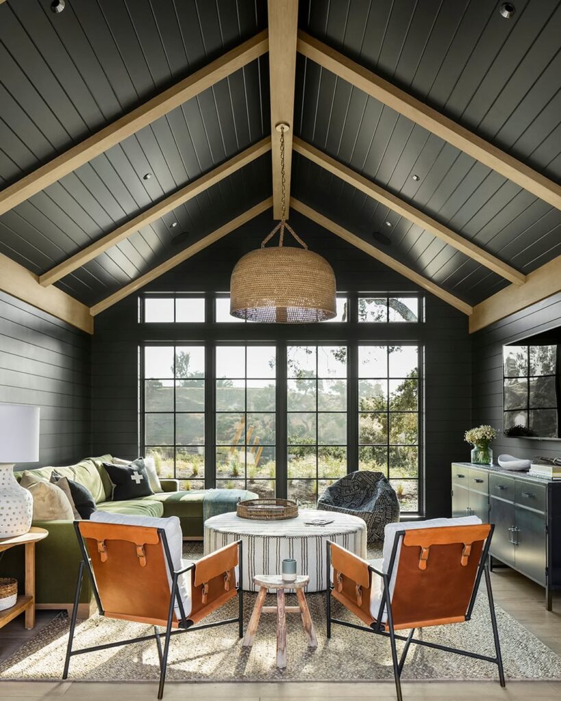 Moody Beam Height Living Room