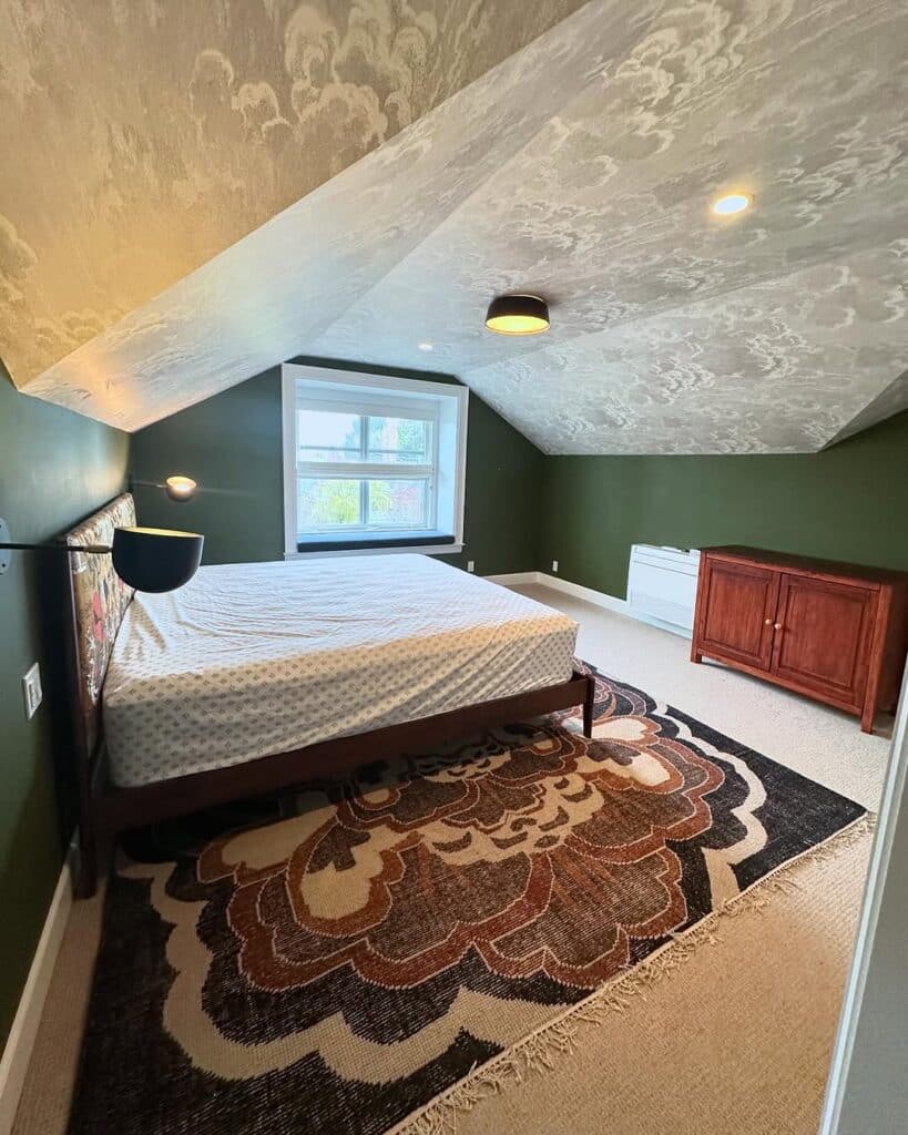 Moody Cloud-Toned Loft Bedroom