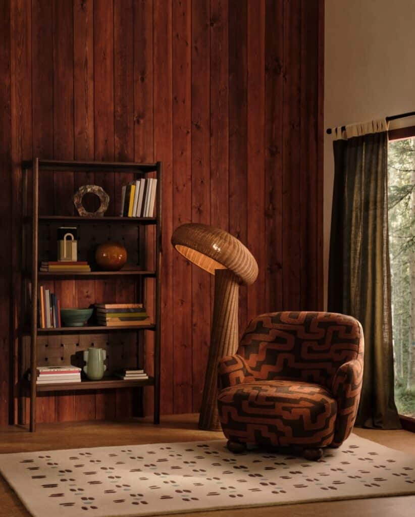 Moody Wood Panel Reading Retreat
