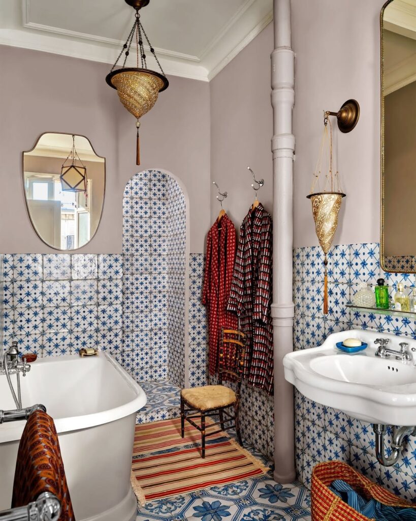 Moroccan Lanterns and Detailed Tile