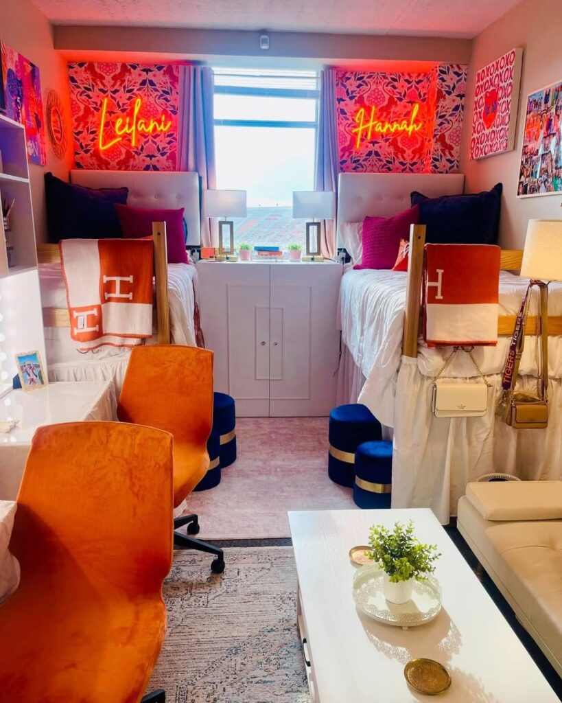 Neon Lounge With Custom Nameplate
