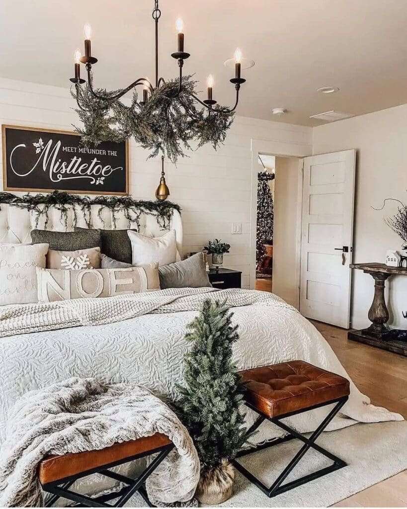 Neutral Mistletoe Bedroom