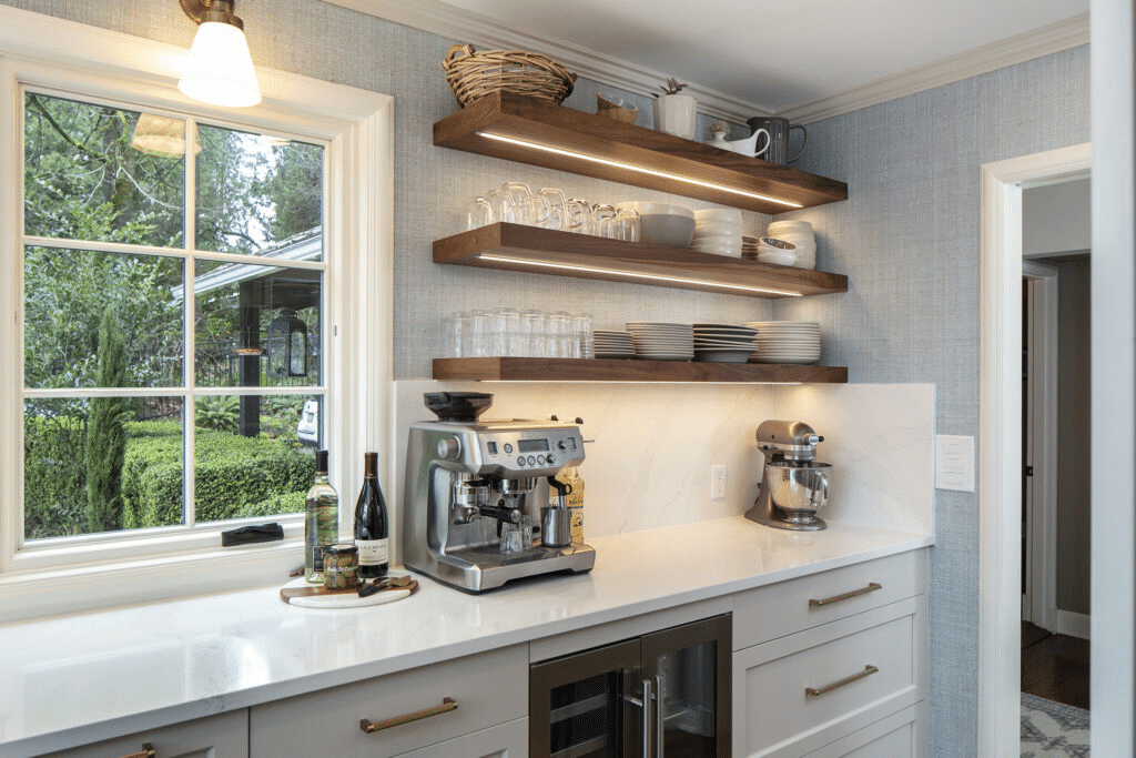 Open Kitchen Shelving