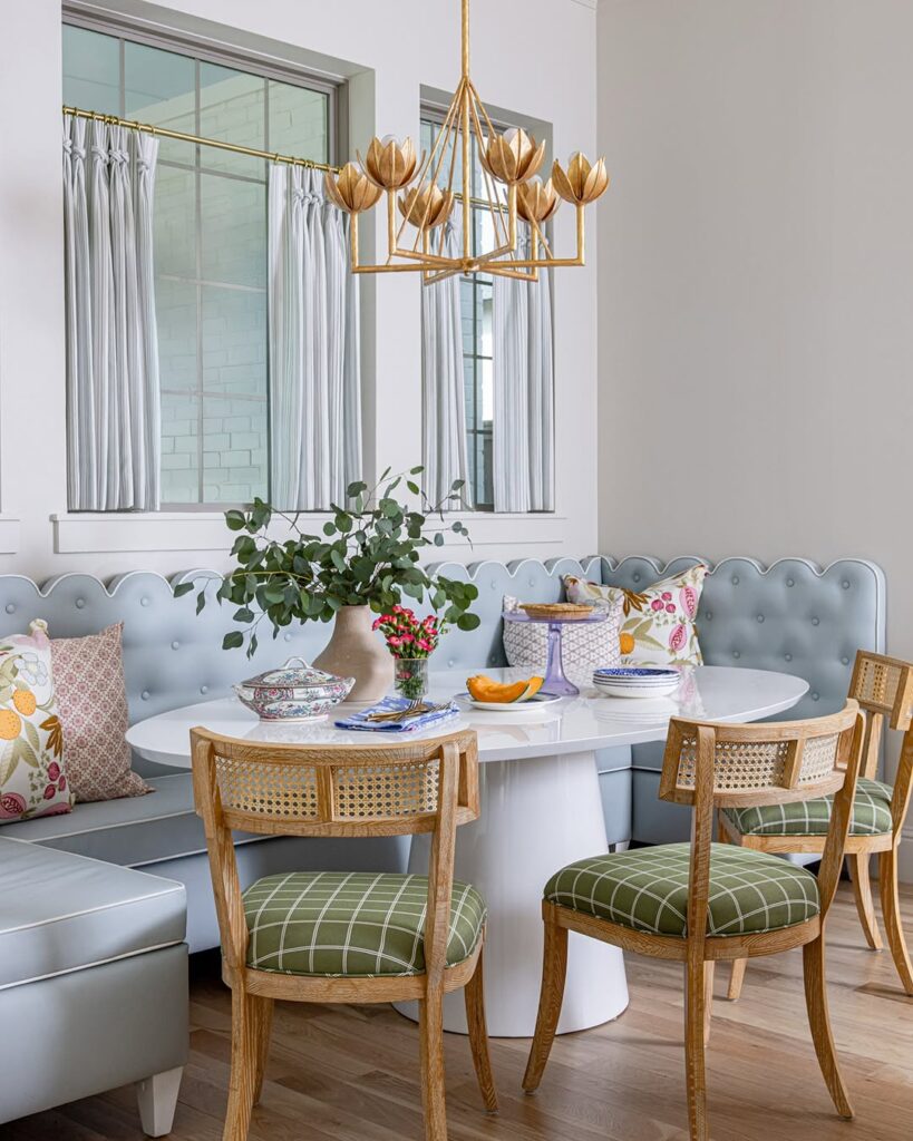 Pastel Banquette Breakfast Nook