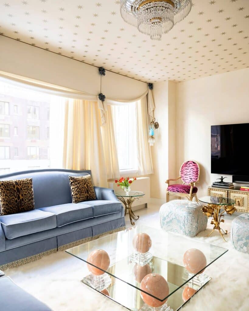 Pastel Glam Living Room