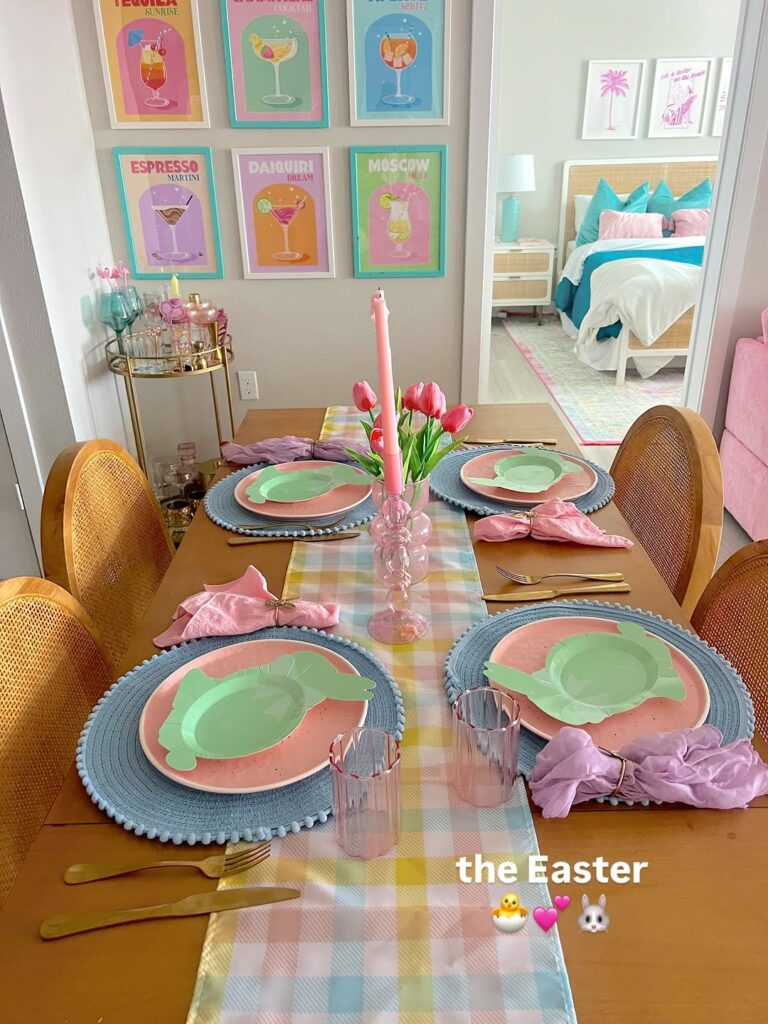 Pastel Spring Table for Easter Brunch