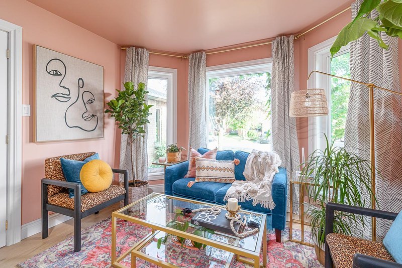 Peach Boho Glam Accents