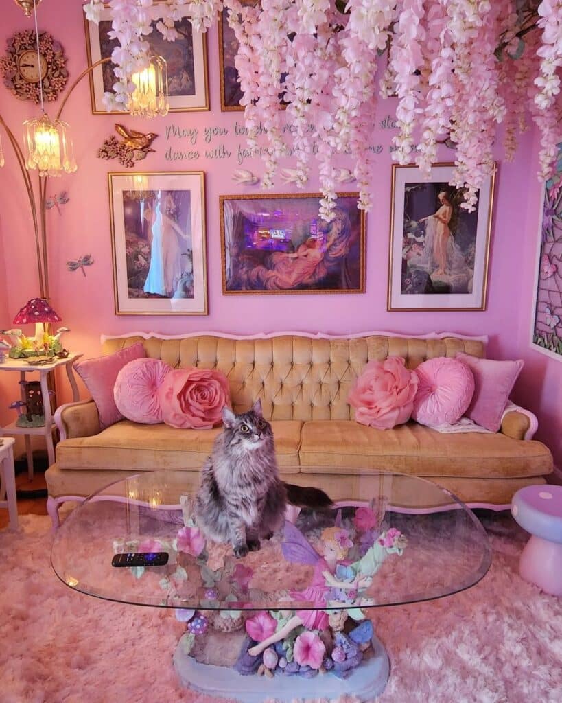 Pink Fairycore Fantasy Lounge