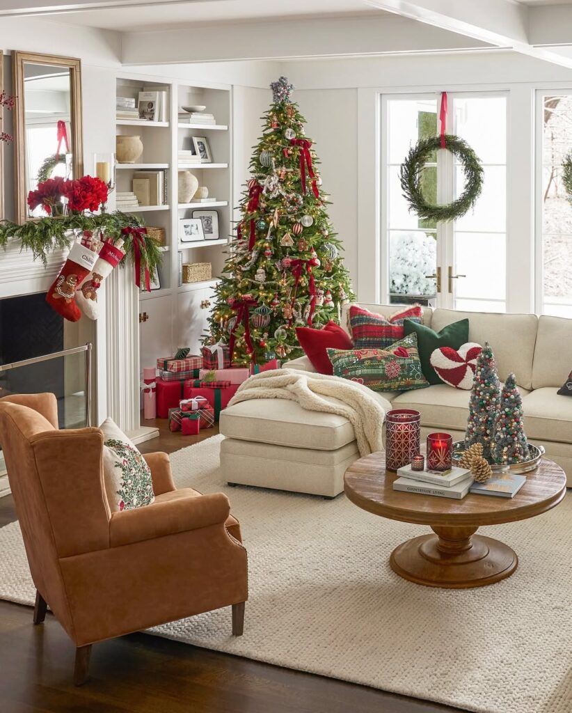 Plaid Red and Green Christmas Decor