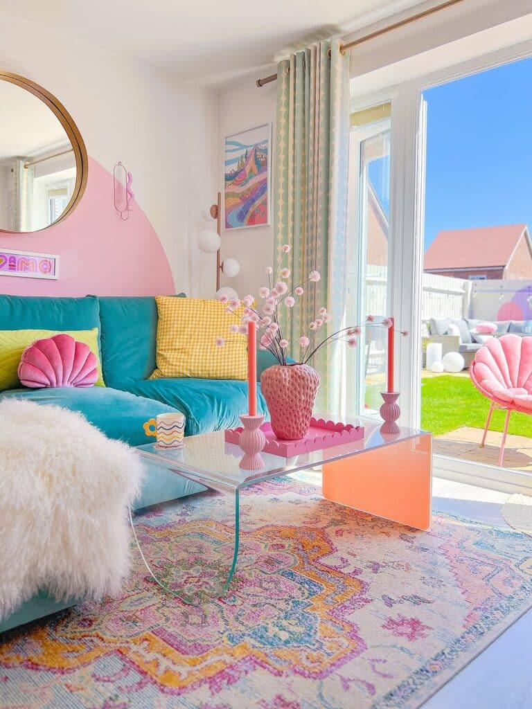 Playful Pastel Modern Lounge