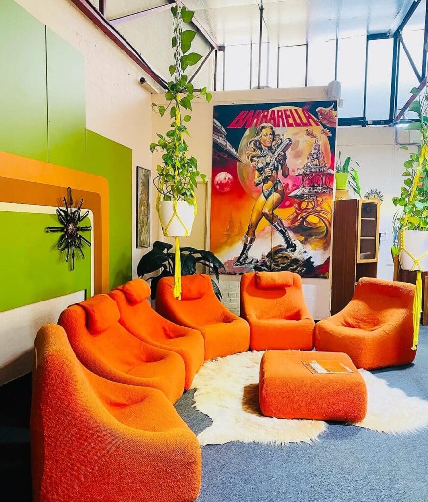 Pop Orange Modular Pit Seating