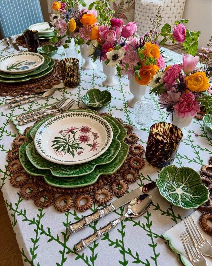 Pottery Botanical Garden Spring Table