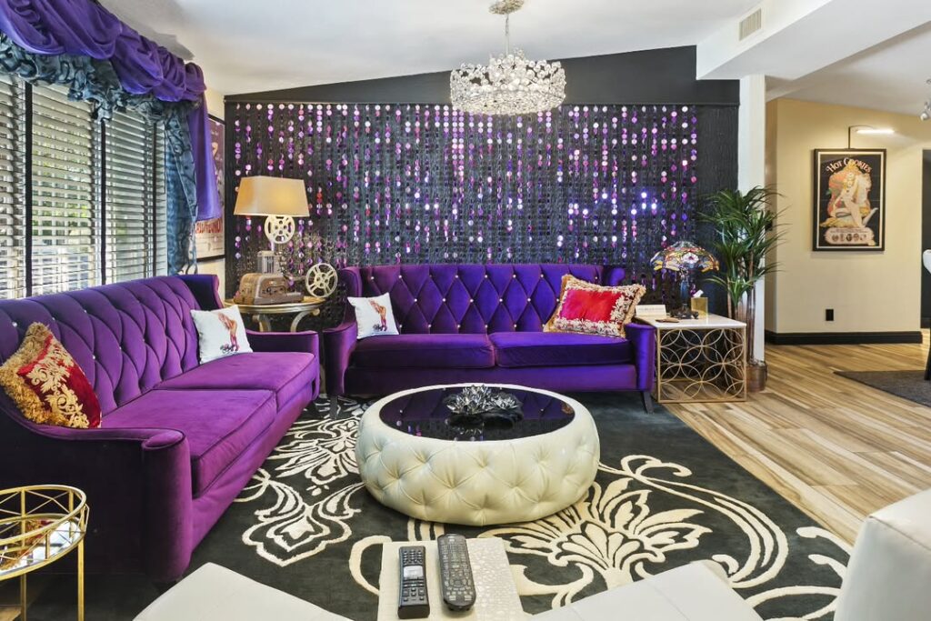 Purple Hollywood Glam Lounge