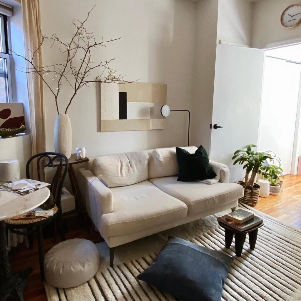 Quiet Reading Nook in a Nordic Apartment