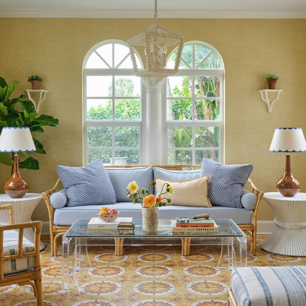 Rattan Riviera Inspired Sitting Room