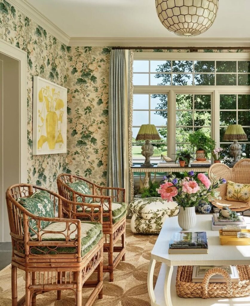 Rattan Tea Lounge for a Botanical Garden