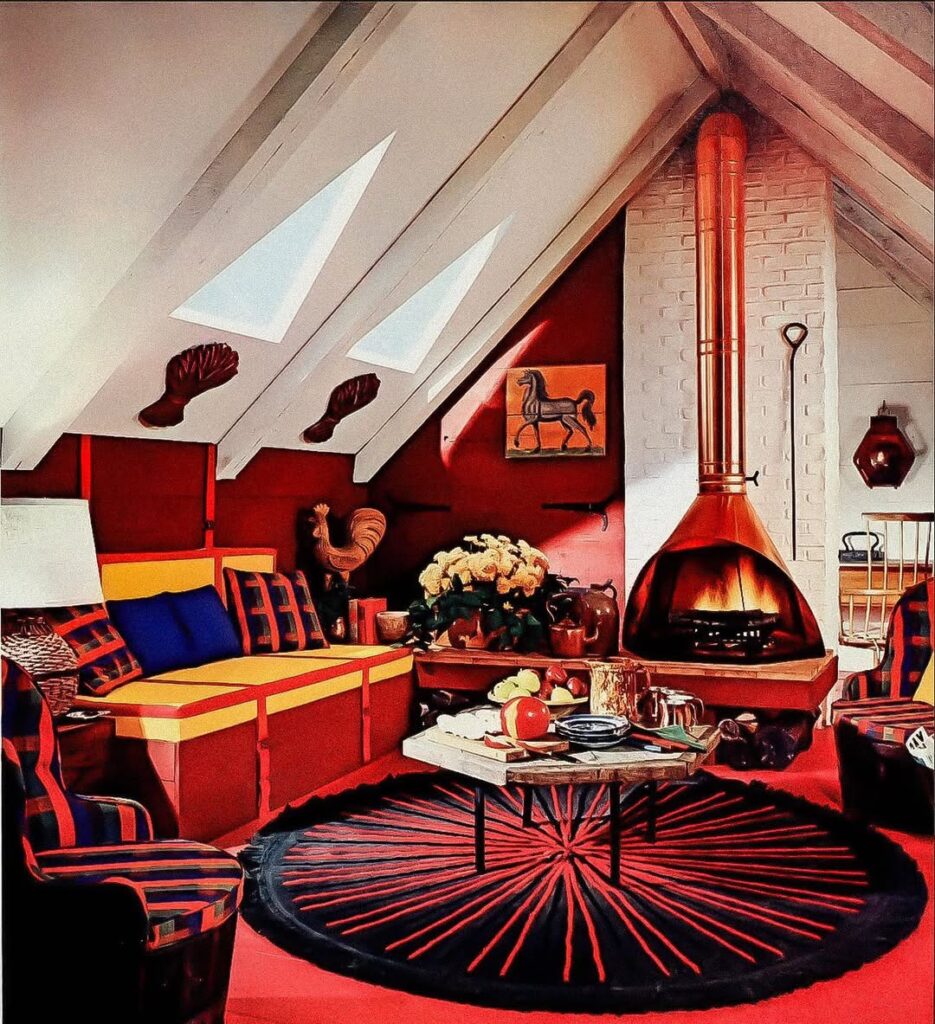 Red Mod Living Room